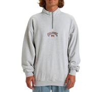 Billabong - Sudaderas y forros polares - Burleigh Half Zip Sweatshirt Light Grey Heather - Talla S - Gris Gris S