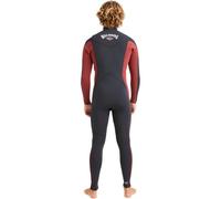 BILLABONG Traje de neopreno Absolute Natural 2025 con cremallera en el pecho de 3/2 mm, henna quemada