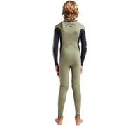 Billabong Traje de neopreno Junior Absolute Natural de 3/2 mm con cremallera en el pecho, militar