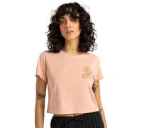 Billabong Vibes Around Camiseta, Rose Bud, L para Mujer