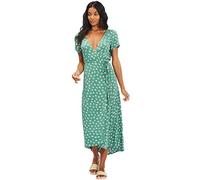 Billabong Women's Dress Wrap Front Mid Length
