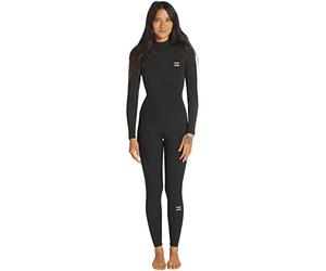 BILLABONG Womens Synergy 4/3mm Back Zip Wetsuit ABJW100133 - Wild Black Womens Size - 4