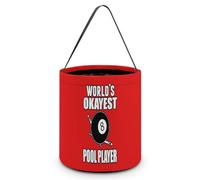 Billar divertido jugador de billar Halloween truco o trato cubos bolsas de dulces bolsa bolsa reutilizable bolso para decoración de fiesta día festivo