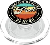 Billar Divertido, Jugador de Billar más Bueno del Mundo, Estilo Retro PopSockets PopGrip para MagSafe