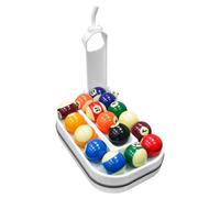 Billar Entrenamiento Rack Pro, Entrenador De Habilidades De Billar Y Lanzador De Bolas, Ayuda De Práctica De Precisión para Snooker Y Nine Ball, Equipo De Práctica para Amantes del Billar White