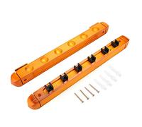 Billar Holder Estante de Pared para 6 Tacos Cue Pool Rack Billar Stick Holder, Billar de Madera Cue Pole Soporte montado en la Pared Soporte de Palos Organizador Portador Accesorio