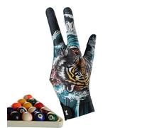 Billar - Mediano, Elástico, Negro, 3 Dedos, Suave, Ajustable | Accesorio Transpirable, No Slip para Stick Sport, Atletas, Hombres, Mujeres, Niños, Apodos, Ciclistas