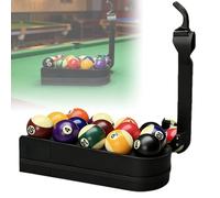 Billar Training Rack Pro, Entrenador de Habilidades de Billar con Lanzador de Bolas, Ayuda de Práctica de Precisión para Nueve Bolas - Equipo de Práctica Profesional para Amantes del Billar Black