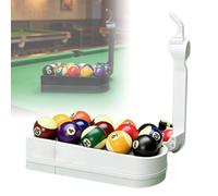 Billar Training Rack Pro, Entrenador de Habilidades de Billar con Lanzador de Bolas, Ayuda de Práctica de Precisión para Nueve Bolas - Equipo de Práctica Profesional para Amantes del Billar White