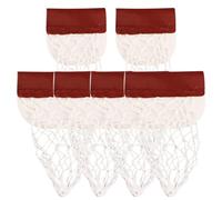 Billardtisch Tasche - 6 Zoll Ersatz Netz Tasche | Baumwolle PU Billardtasche - 17 cm Öffnungsdurchmesser für Pooltisch Ersatz mit stabiler Lederverstärkung ideal für Training und Freizeitspiele