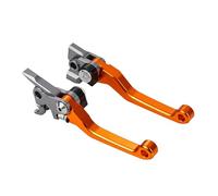 Billet Pivot Plegable Palanca Embrague Freno Moto-Naranja