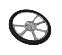 Billet Polished Compatible with Chevy GMC 69-94 Steering Wheel Set Eng