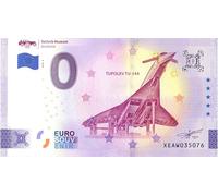 Billete de 0 Euros Alemania · Museo de Tecnología Sinsheim - Tupolev TU-144 · Souvenirs Zero €