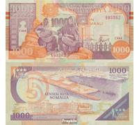 Billete Somalia Número de púa: R10 sin circular 2000 1.000 chelines (dinero para coleccionistas, sin medio de pago)