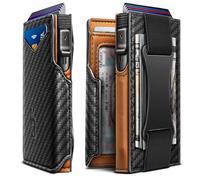 Billetera Airtag para Hombre Regalo, Cartera delgada para hombre con clip de dinero y bolsillo frontal estándar o para Apple Airtag de 9.65×7.11×2.29 cm, Minimalista