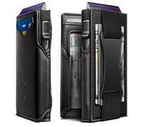 Billetera Airtag para Hombre Regalo, Cartera delgada para hombre con clip de dinero y bolsillo frontal estándar o para Apple Airtag de 9.65×7.11×2.29 cm, Minimalista