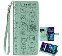 Billetera Animal Funda para Huawei Mate 80, Lovely Cat Dog Wallet Case, Gato y Perro Carcasa para Huawei Mate 80-005