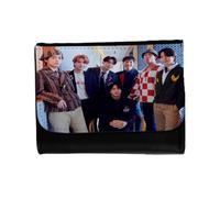 Billetera Billetero BTS KPOP Chicos 2025 Born Singer Standing Next to You Unisex Negro Monedero