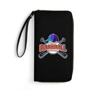 Billetera Bolsa Me Encanta El Béisbol Carteras Moda Billetera De Cuero Muchas Ranuras para Tarjetas Bolso Dinero para Damas, Niña, Adolescente