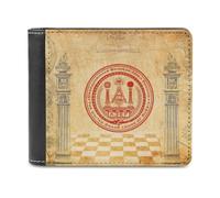 Billetera Cartera Masónico para Mujeres Hombres, Monedero Bifold Cuero PU Elegante Fino, Billetera Suave Lisa con Múltiples Ranuras para Tarjetas+Divisor de Facturas ( Color : A13 , Size : 14.7x9.8 cm