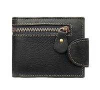 Billetera Compacta para Hombre, Billetera Corta De Cuero Genuino para Hombre, Billetera con Hebilla De Torre, Bolsa De Almacenamiento Multitarjeta Retro, Regalos para Aniversario, Cumpleaños, Boda