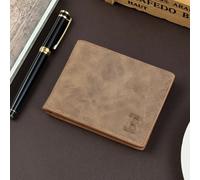 Billetera corta y elegante para hombre con moneda USD, clip de dinero vintage en tela mate con múltiples ranuras para tarjetas, regalo ideal para hombres