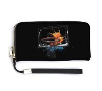 Billetera de cuero para jugador de baloncesto Slam Dunk de moda, bolsa larga con correa de muñeca para hombres y mujeres, Estilo:, 20.0*10.5cm