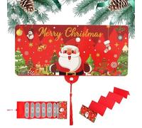 Billetera de dinero de Navidad, Surprise Money Sobres Holiday Cash Box de almacenamiento con Tassel | Titulares de tarjetas xmmas con 10 espacios adecuados para la fiesta de Navidad Santa Claus