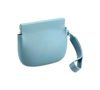 Billetera de silicona - Carreras de silicona | de escucha pequeña con cable de carcasa, bolso de moneda de presión flexible, 3,94x3,15 pulgadas de monedero, de ra, azul, Se référer au