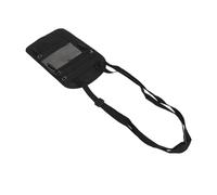 Billetera del Cuello del Soporte del Pasaporte, Billetera de Cuello de Viaje con Estilo Anti -Robo de la Cremallera de Bolsillo de Bolsillo Impermeable para el Viaje de Negocios (Black)