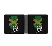 Billetera divertida con texto en inglés "It's in My DNA Jamaican Pride Novedad" para hombres y mujeres, Estilo:, Talla única, Para todas las estaciones