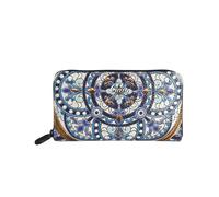 Billetera Gabs Gmoney17 Trip Black Embrague Mujer Leather Cielo Azul