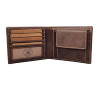 Billetera Hombre Cuero Vintage RFID - Ultra Fin, 4 Compartimentos Tarjetas, 2 Bolsillos Tarjetas Adicionales, Gran Compartimiento Billets/Recibos - Compacto 12x9,8x1 cm - Protección Anti-Piratería