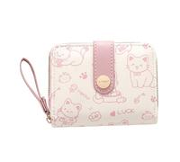 Billetera Impresa De Dibujos Animados De 1 Pieza, Billetera Simple Y Linda, Bolso De Monedas De Niña, Billetera De Monedas De Cuero PU.