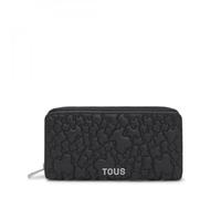 Billetera Mediana TOUS Puffy Bear Negro para Mujer con 8 Ranuras para Tarjetas y 4 Compartimentos para Billetes