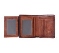 Billetera para múltiples tarjetas, gran capacidad, para hombre, con tarjetero corto, compacta, multitarjetero, billetera corta para marido, padre, amigos, Brown, Loose-leaf version, Unisex