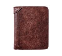 Billetera para múltiples tarjetas, gran capacidad, para hombre, con tarjetero corto, compacta, multitarjetero, billetera corta para marido, padre, amigos, café, Loose-leaf version, Unisex