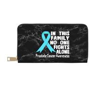 Billetera Pequeña Nadie Lucha Solo contra El Cáncer De Próstata Carteras Moda Billetera Bolsa Elegante Billetera De Cuero para Damas, Madre, Mejor Amigo