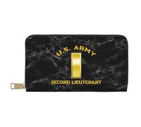 Billetera Pequeña Segundo Teniente del Ejército De Los EE. UU. Coin Purse Monedero Retro Monedas Tarjetero Vintage Billetera De Cuero para Mejor Amigo, Madre, Amante