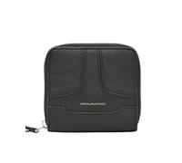 Billetera Piquadro Pd4826s108r Embrague Mujer Cuero Negro