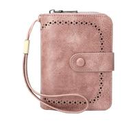 Billeteras de cuero con bloqueo RFID para mujer, cartera plegable para tarjetas de crédito, cartera de viaje para mujer con correa de muñeca, PK, As the pic show