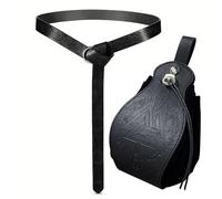 Billeteras genuinas de cuero retro medieval únicas, regalo de monedas de lujo de cumpleaños de Navidad para hombres, muchos estilos de billetera de amuleto de símbolo vikingo (color: bolsa de dinero