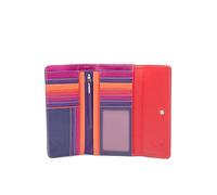 billetereo monedero de piel para mujer -mywalit - tri-fold w/outer zip purse - 269-75 - sangria multi