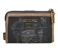 Anekke Monedero Boutique Mediano Flexible RFID Multicolor Azul Marino