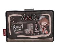 Anekke Billetero mediano Mademoiselle RFID Multicolor marrón oscuro