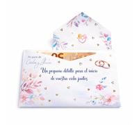 Billeteros para Regalar Dinero en Bodas - Pack de 8 Sobres Elegantes con Diseño a Color | Papel Estucado 170g | 4 Modelos Diferentes | Espacio para Billetes | Detalle Original para Regalo de Boda