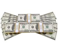 BILLETES DE DOLAR AMERICANOS FALSOS 30 000 IMPRESOS AL ESTILO ANTIGUO FAJO DE BILLETES DE 100 DÓLARES NUEVO Para Pistola de Dinero Cañón de Billetes Película Juguete Falso Dinero Billetes Casino