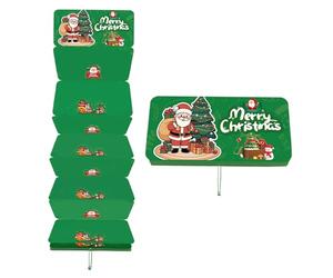 Billetes de Navidad - Suministros para | Titular de plata de Navidad con 10 compartimentos, esposa Husband Son Daughter Family Friends