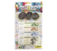 Billetes fictices - Juego de dinero - Accesorio de juego de rol y de fabricación para niños y niñas para uso en clase escolar, casa, viaje, cumpleaños y escuela en casa