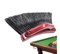 Billiard Brushes Set, Ergonomic Wooden Handle Tool, Soft Bristle Cleaner, Professional Pool Table Accessory for Dust Removal, Precise Maintenance, Deep Cleaning, Home Game Room, Bar, Pub